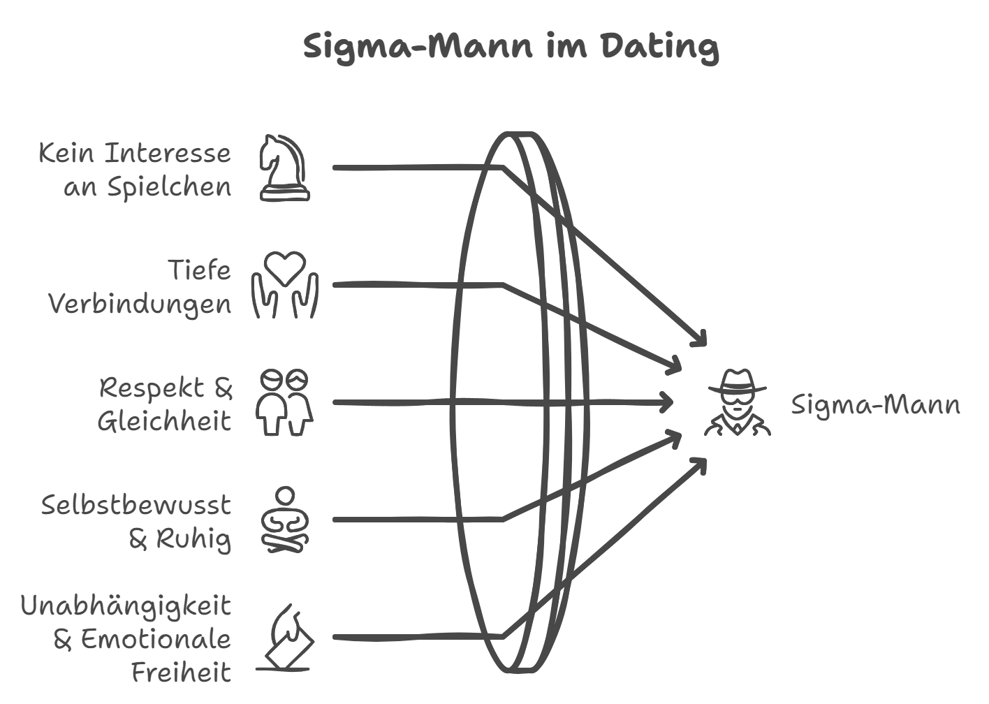 Sigma-Mann im Dating