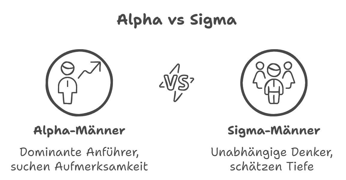 Sigma-Mann vs. Alpha-Mann Vergleich